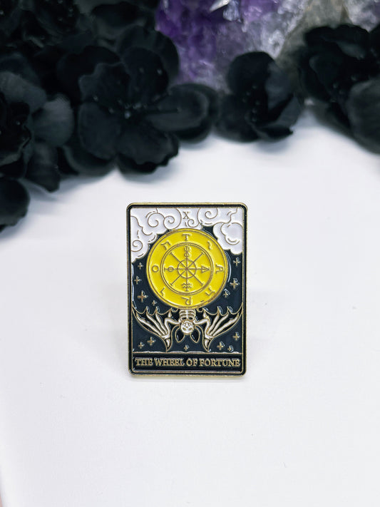 "Wheel of Fortune" Tarot Card Enamel Pin