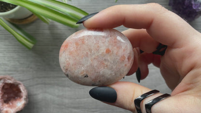 Sunstone Palm Stone - The Wandering Fox Emporium, Your Crystal Store video