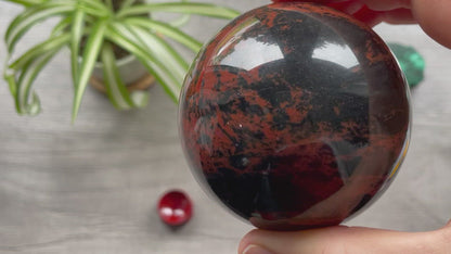 Mahogany Obsidian Sphere 63mm - The Wandering Fox Emporium, Your Crystal Store video