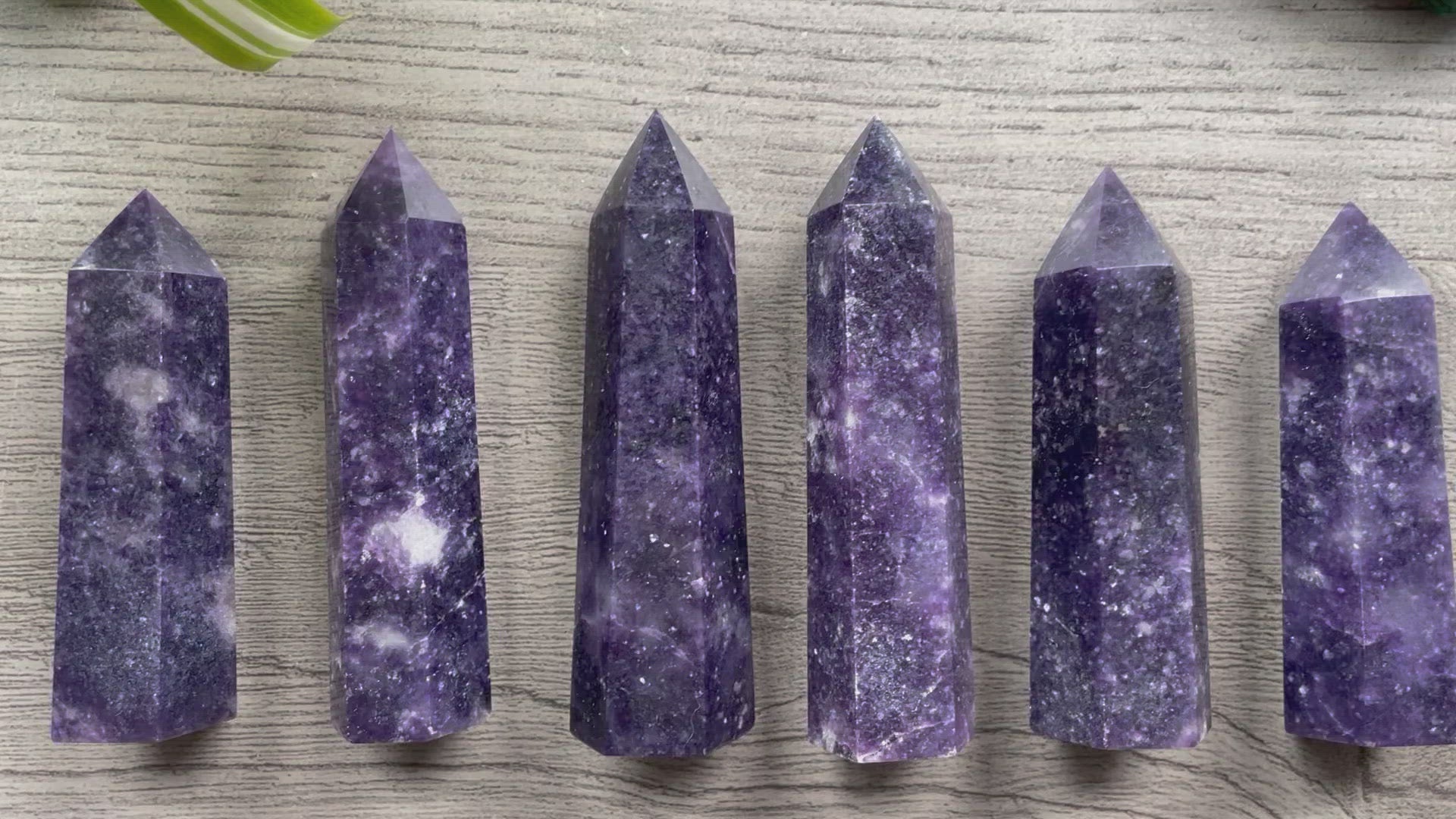 High-Quality Lepidolite Point video