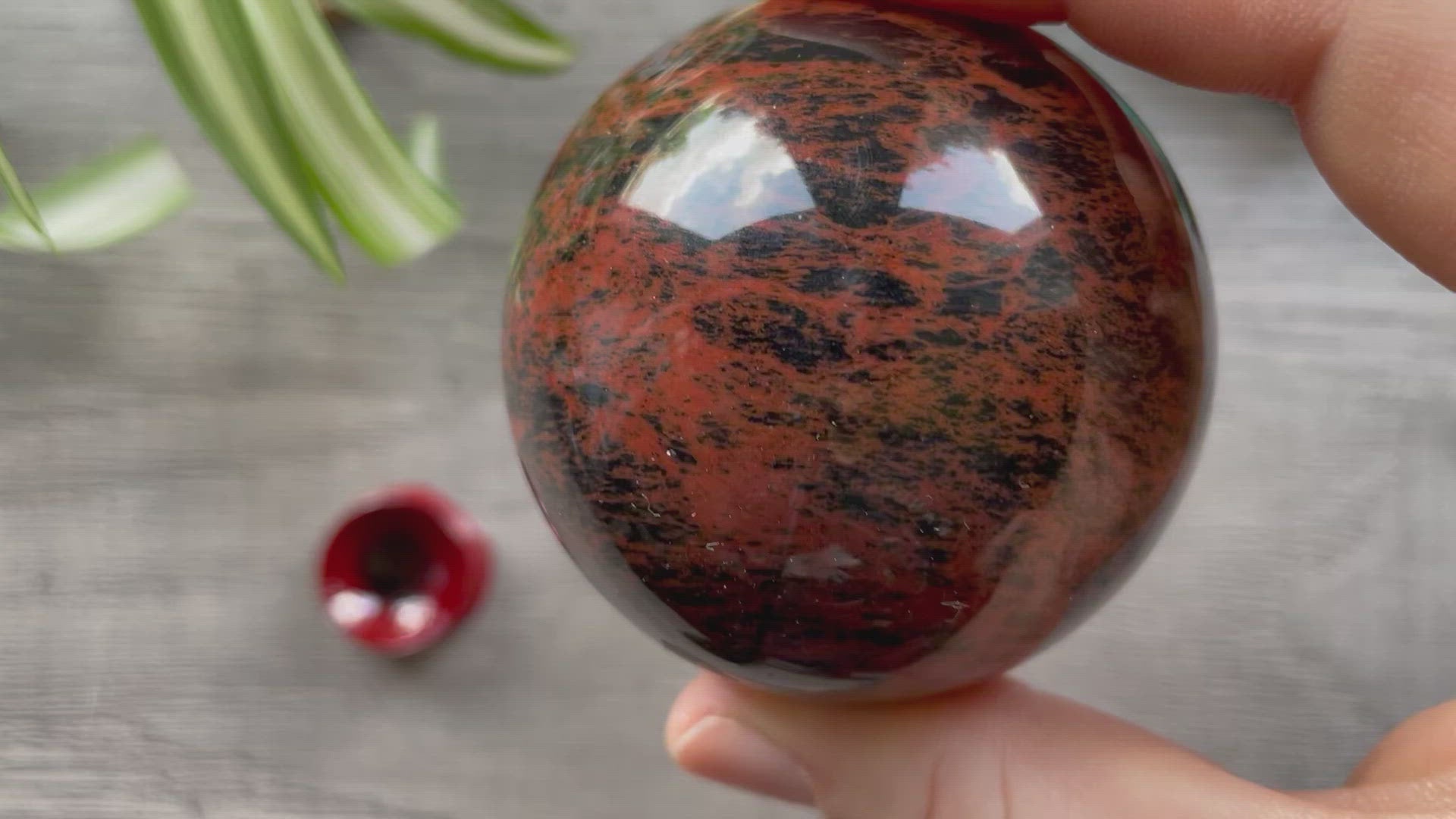 Mahogany Obsidian Sphere - 57mm (A) - The Wandering Fox Emporium, Your Crystal Store video