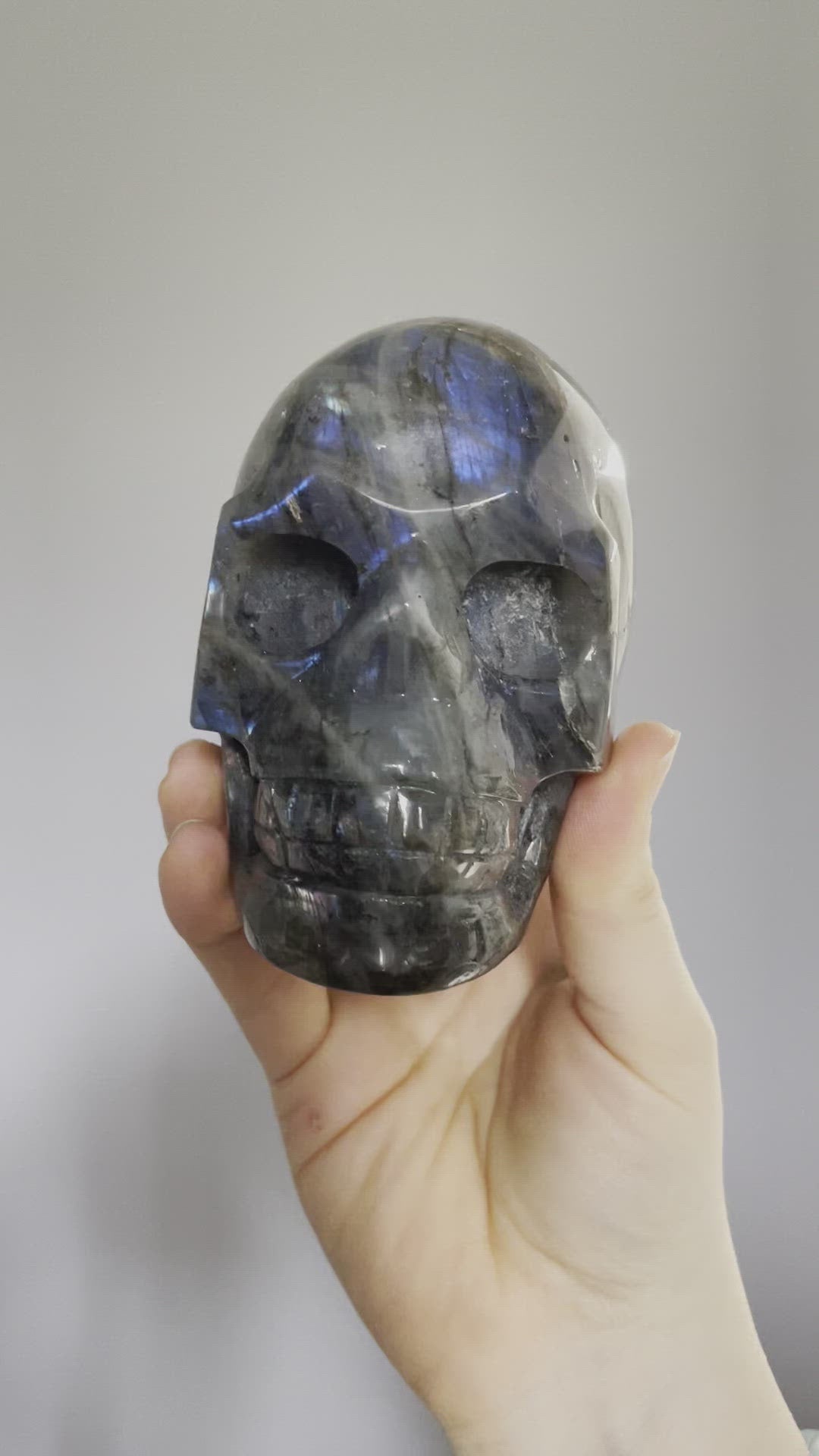 Labradorite Crystal Skull 1.2kg - The Wandering Fox Emporium, Your Metaphysical Store video